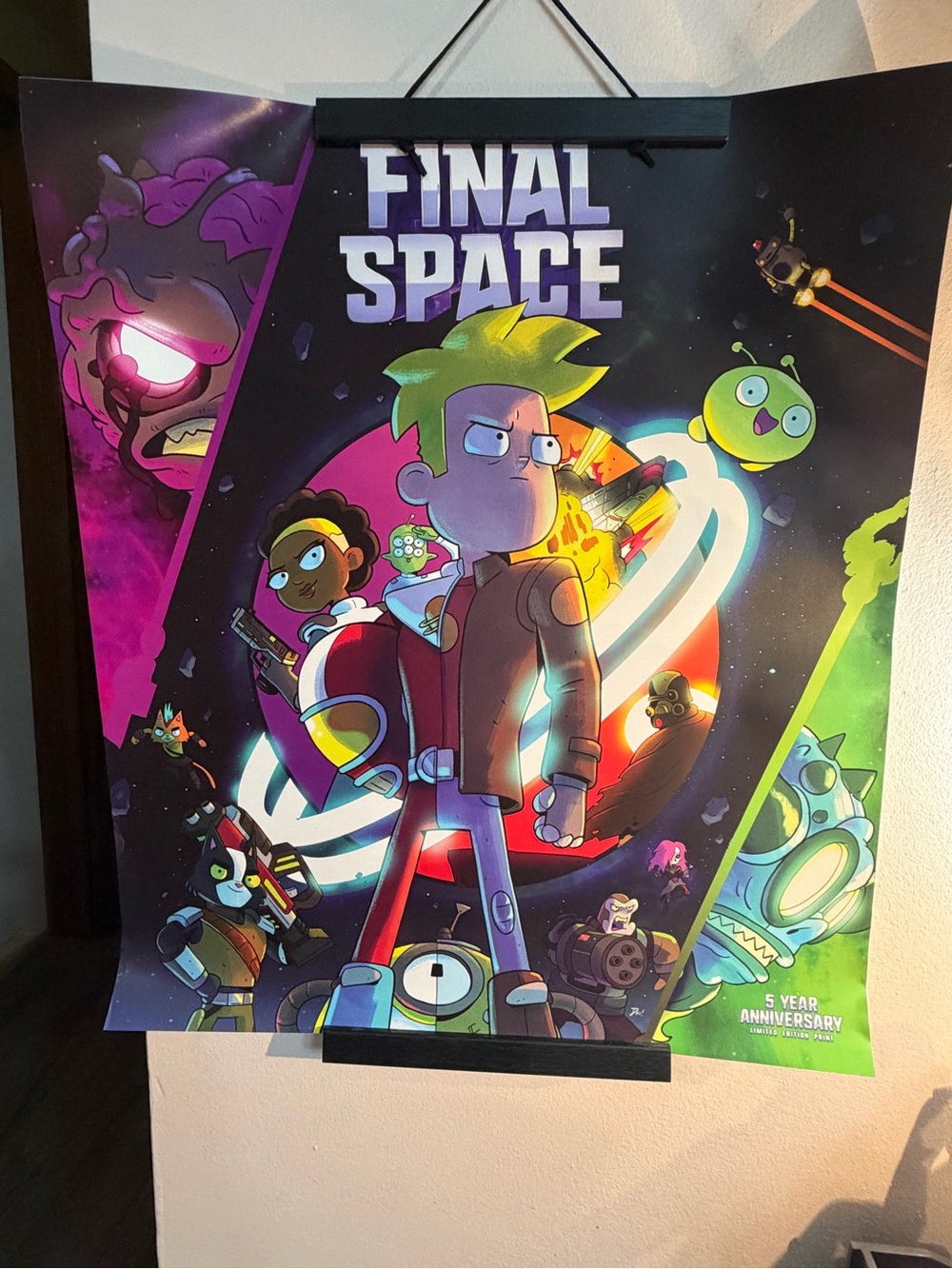 RARE Final Space Poster 18x21” 5 Year Anniversary Limited Edition Poster!